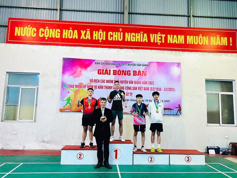 GIẢI BÓNG BÀN HUYỆN VĂN GIANG 2025